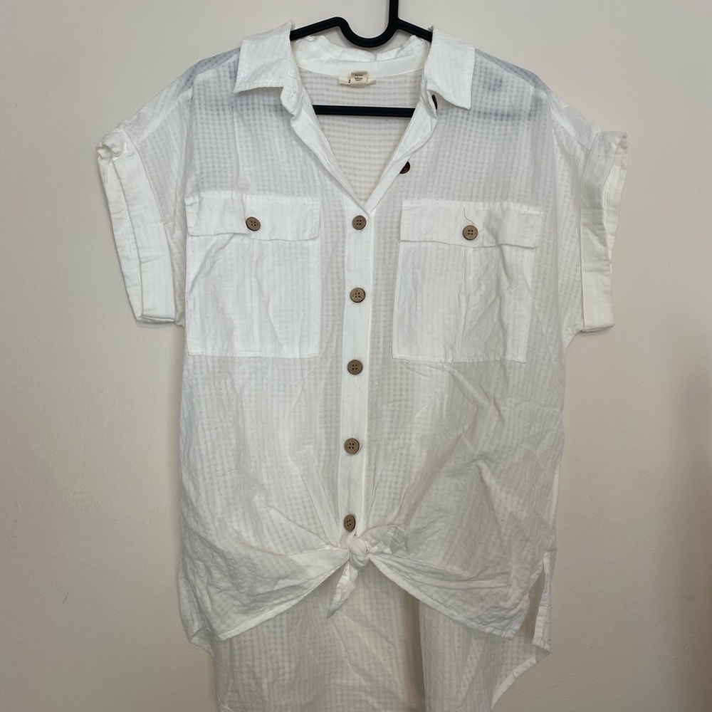 Ana White Button Down Shirt